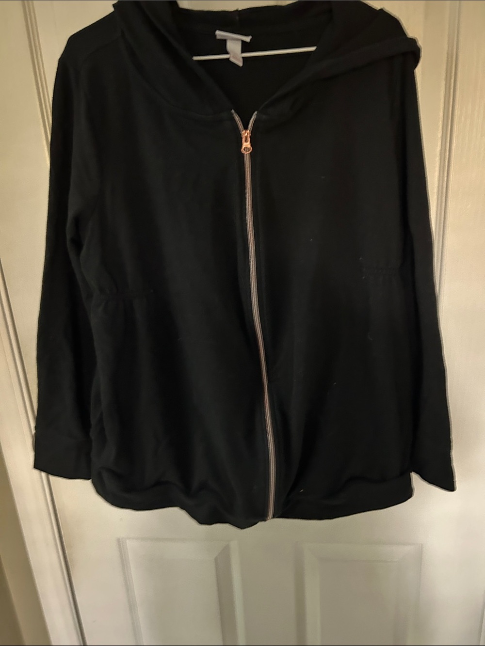 Isabel Maternity by Ingrid & Isabel Black Hooded Zip Maternity Jacket